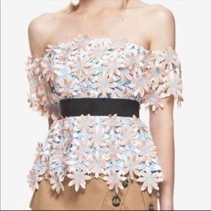 Self Portrait 3D Floral top